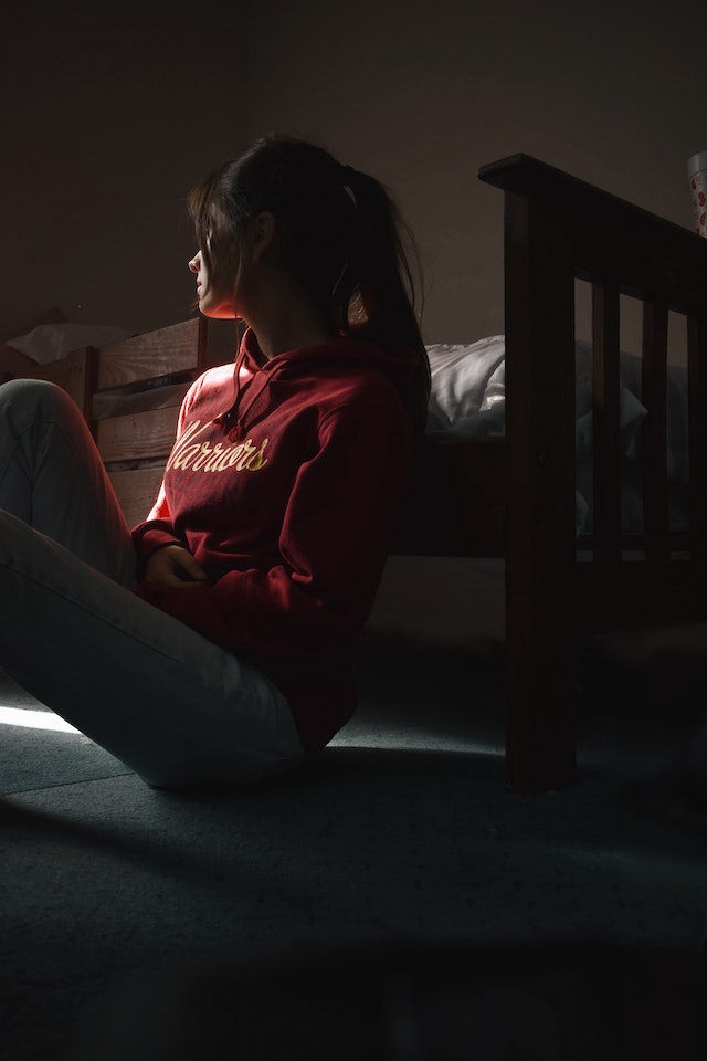woman with depression